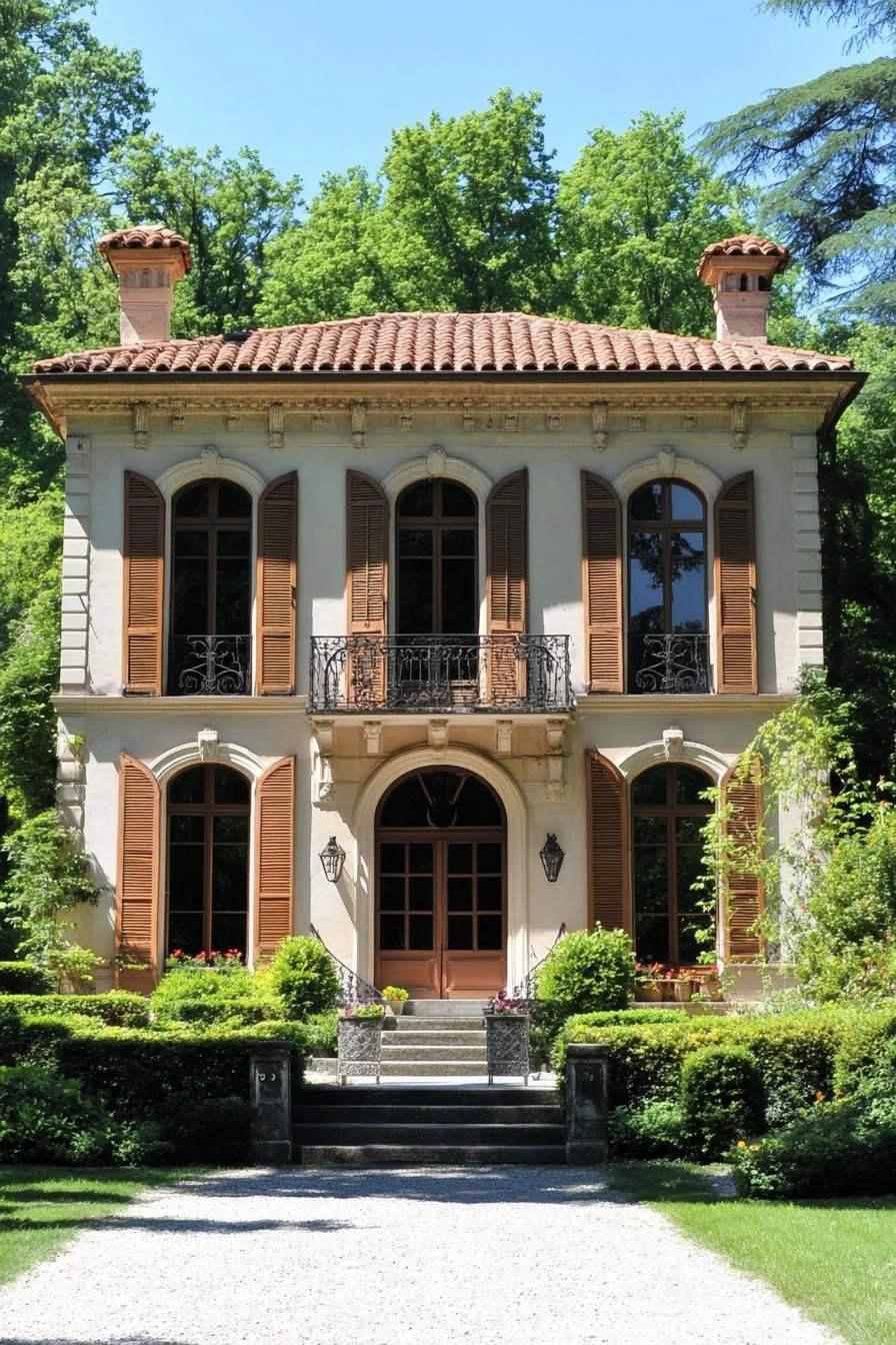 French Villa Style With Rustic Charm
