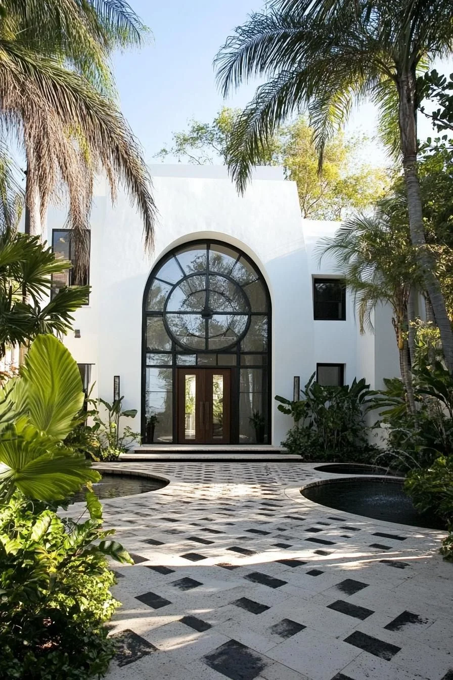 A Bright Home With a Striking Entryway