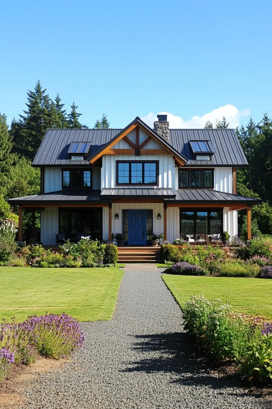 A Charming Craftsman Farmhouse Surrounded by Greenery