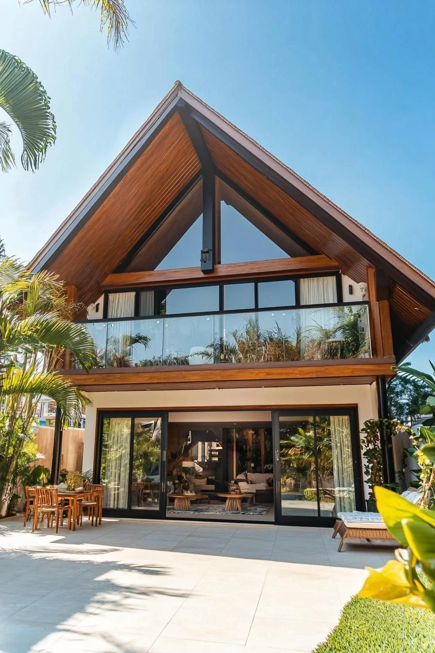 An A-Frame Retreat Among the Treetops