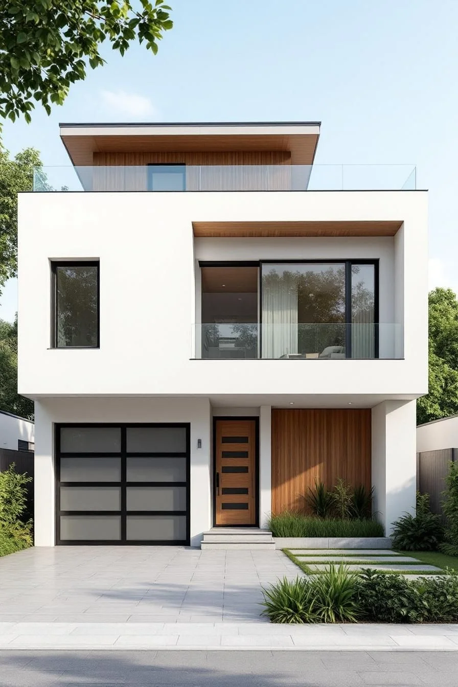 Minimalist Garage House Design