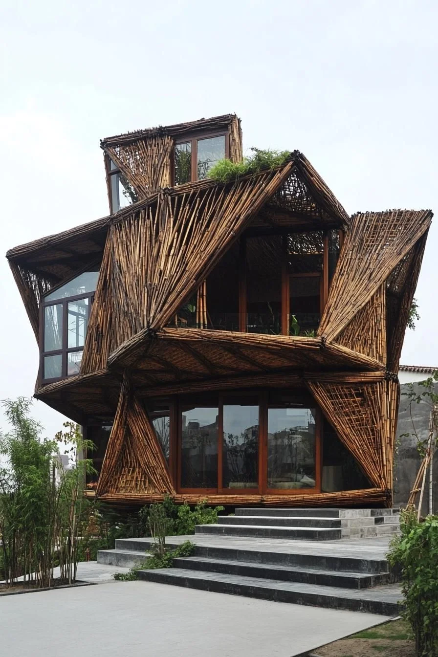 Bamboo Whimsy: A Quirky Garden Nest