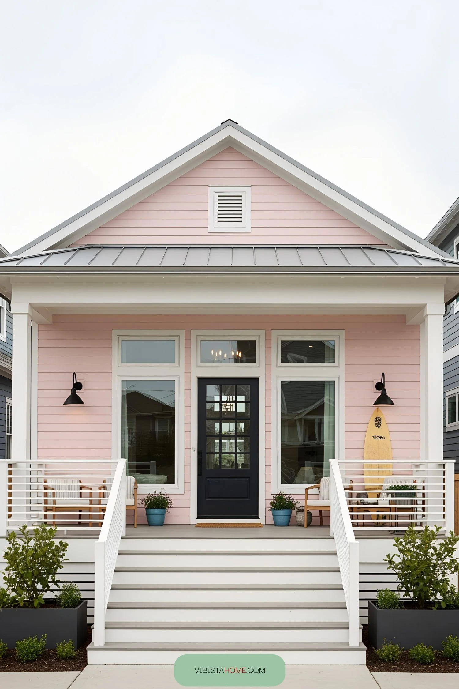 Pink Seashore Bungalow Retreat
