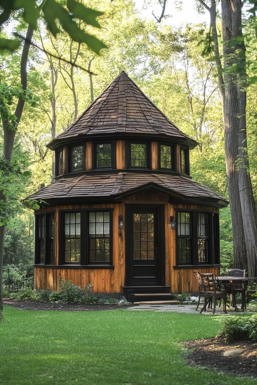 17) A Round Timber Tower Worth Seeing