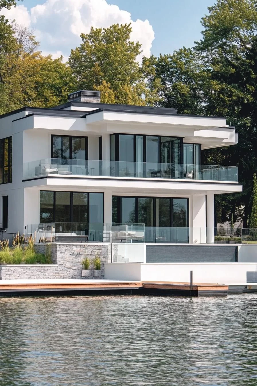 Sleek Design at the Water's Edge