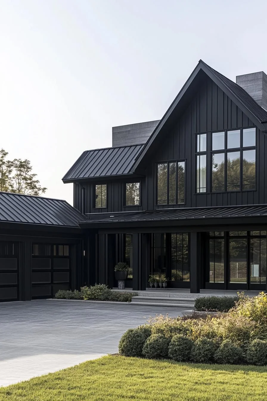 A Chic and Sleek Black House