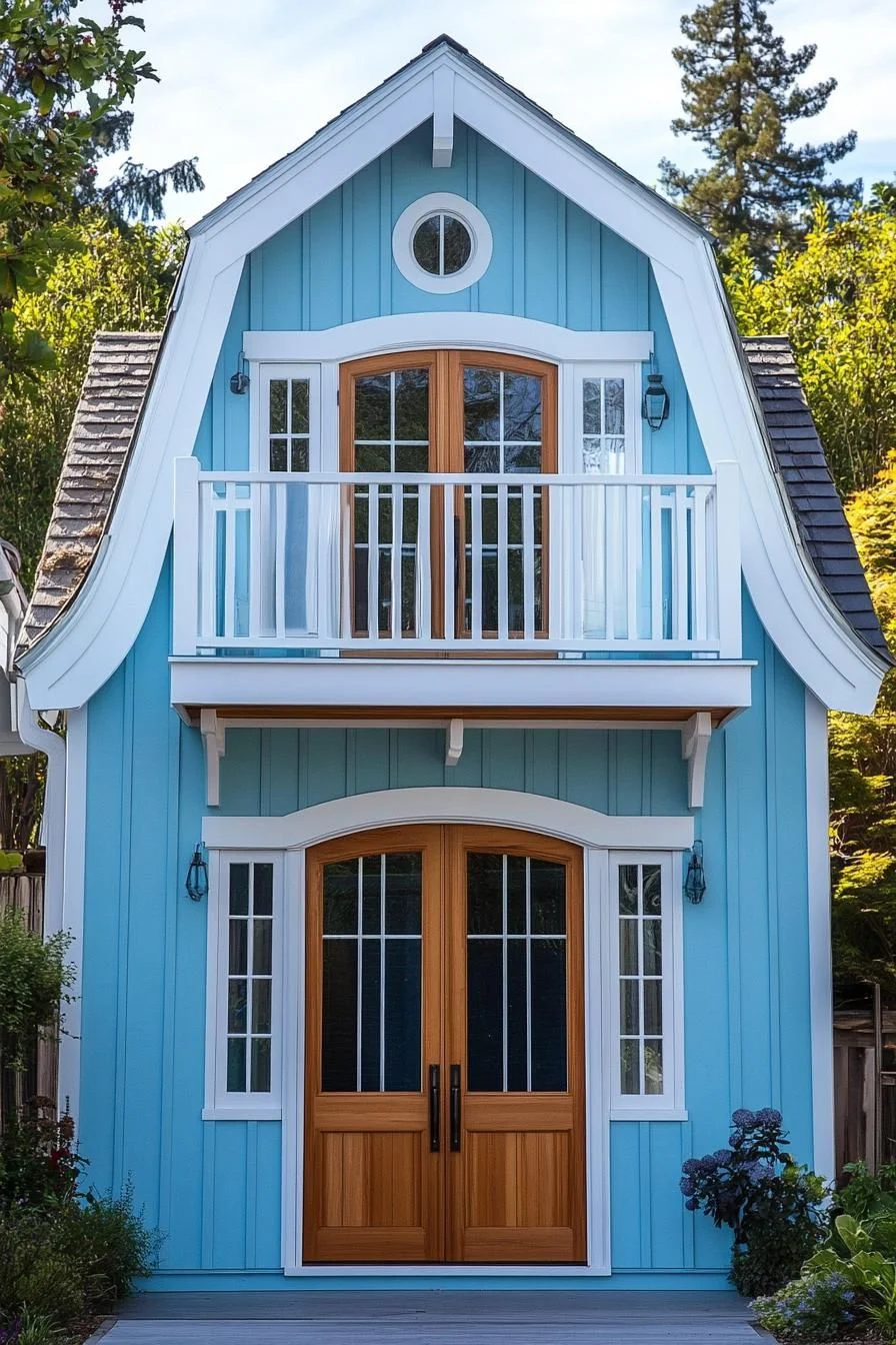 33) A Sky-Blue Storybook-Style Escape