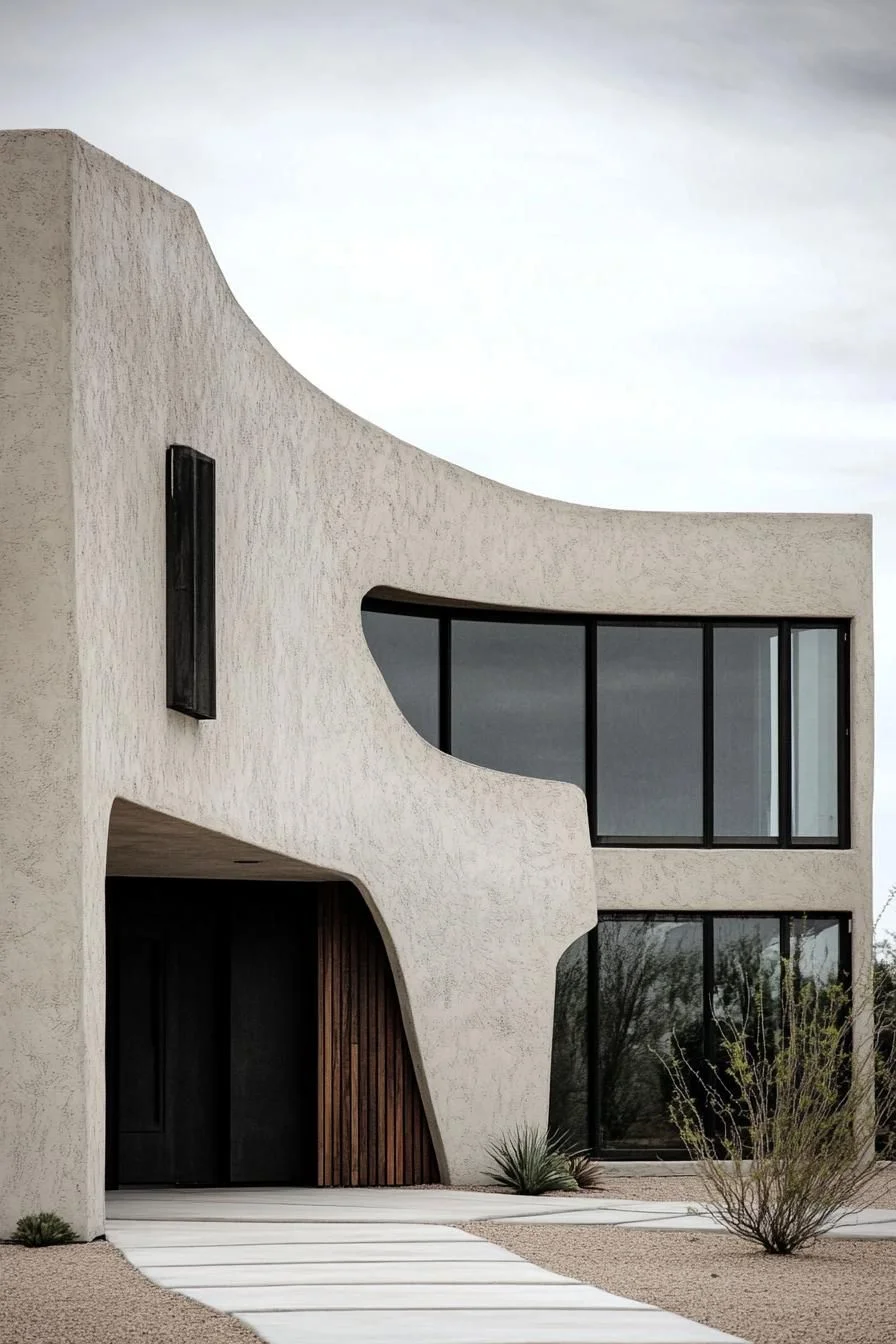 A Curved Desert Home Worth Exploring
