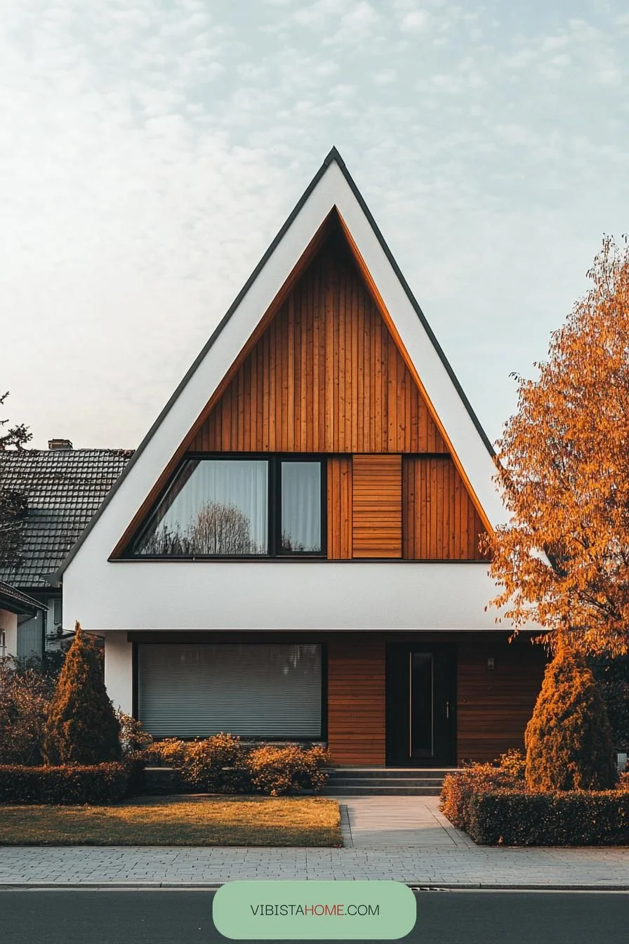 64) A-Frame Elegance, Scandinavian Modern Marvel