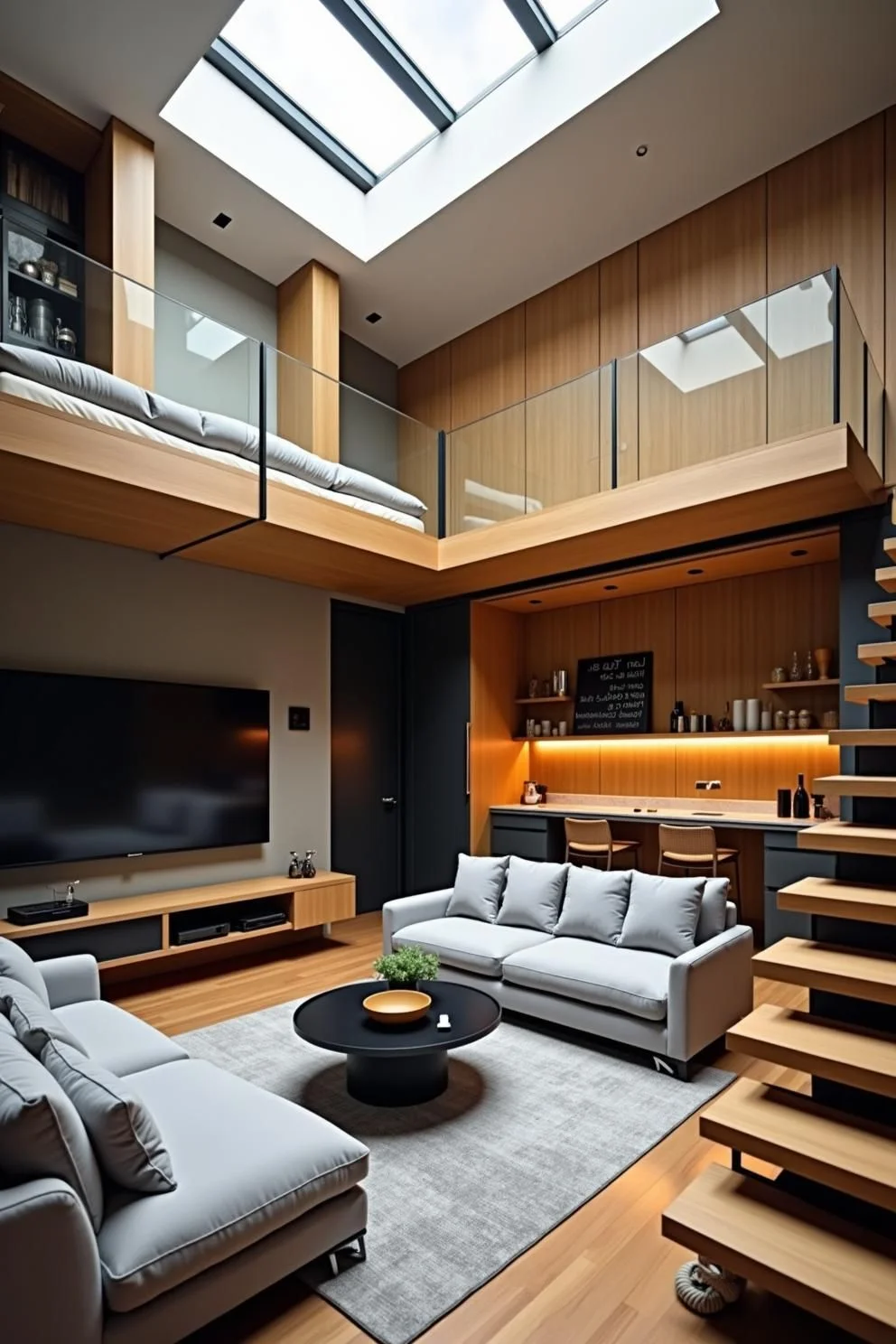 Elegant Loft With a Floating Feel