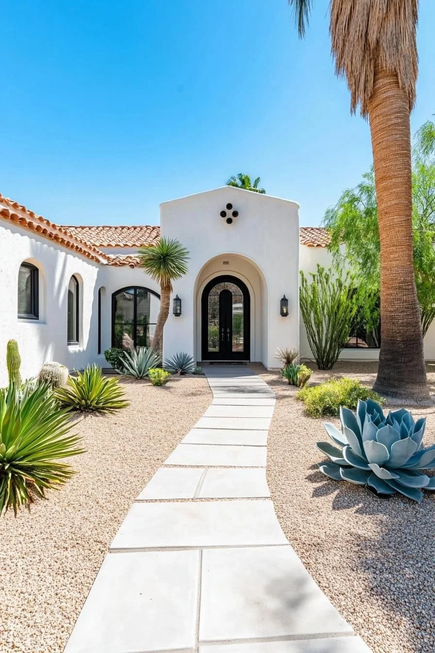 Palm Trees Line This Arizona Escape