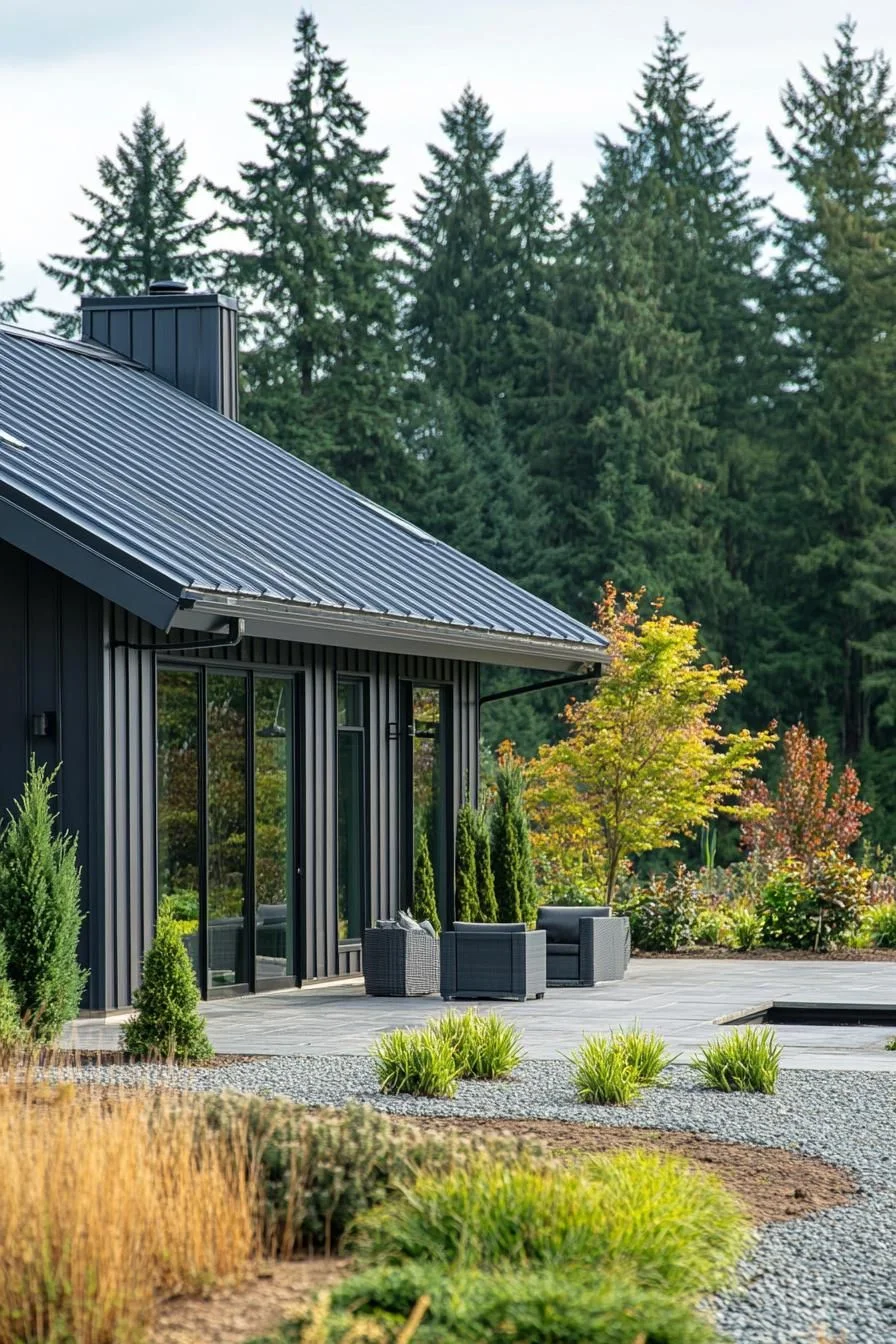 A Cozy Modern Retreat Built in Metal