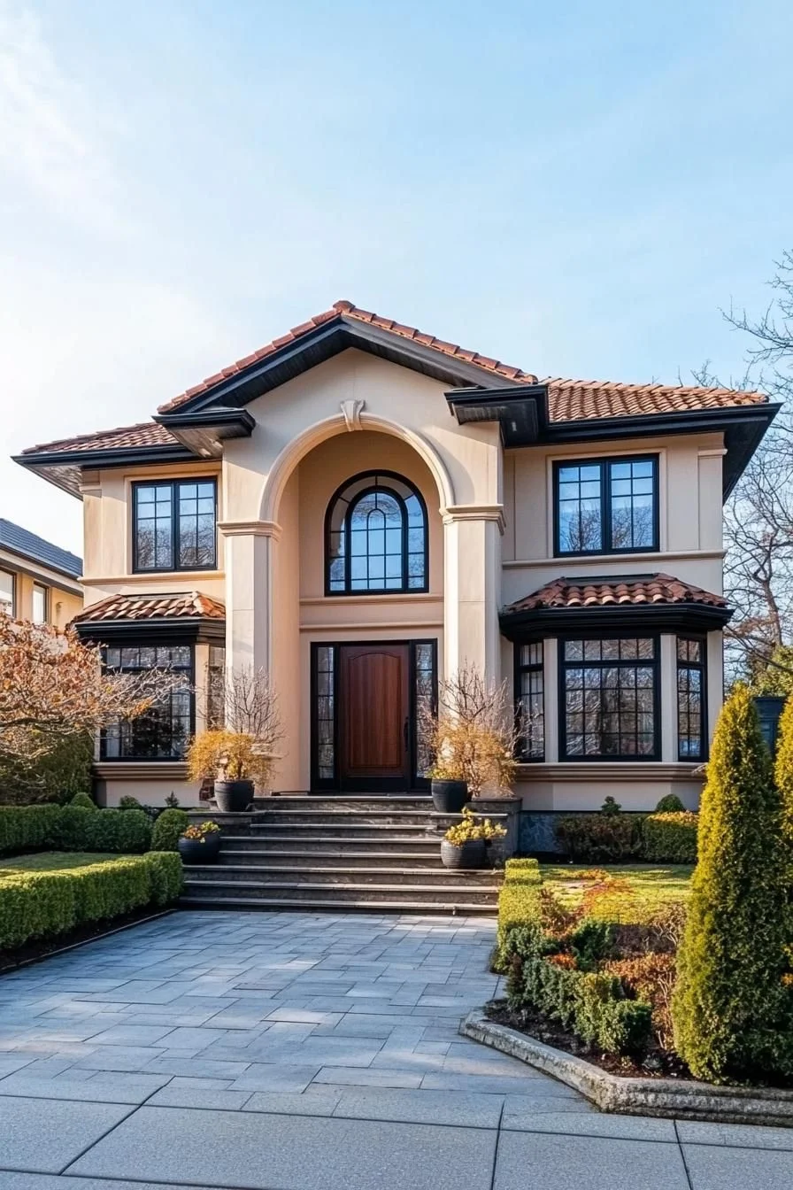 A Mediterranean Home Crowned in Clay Tile