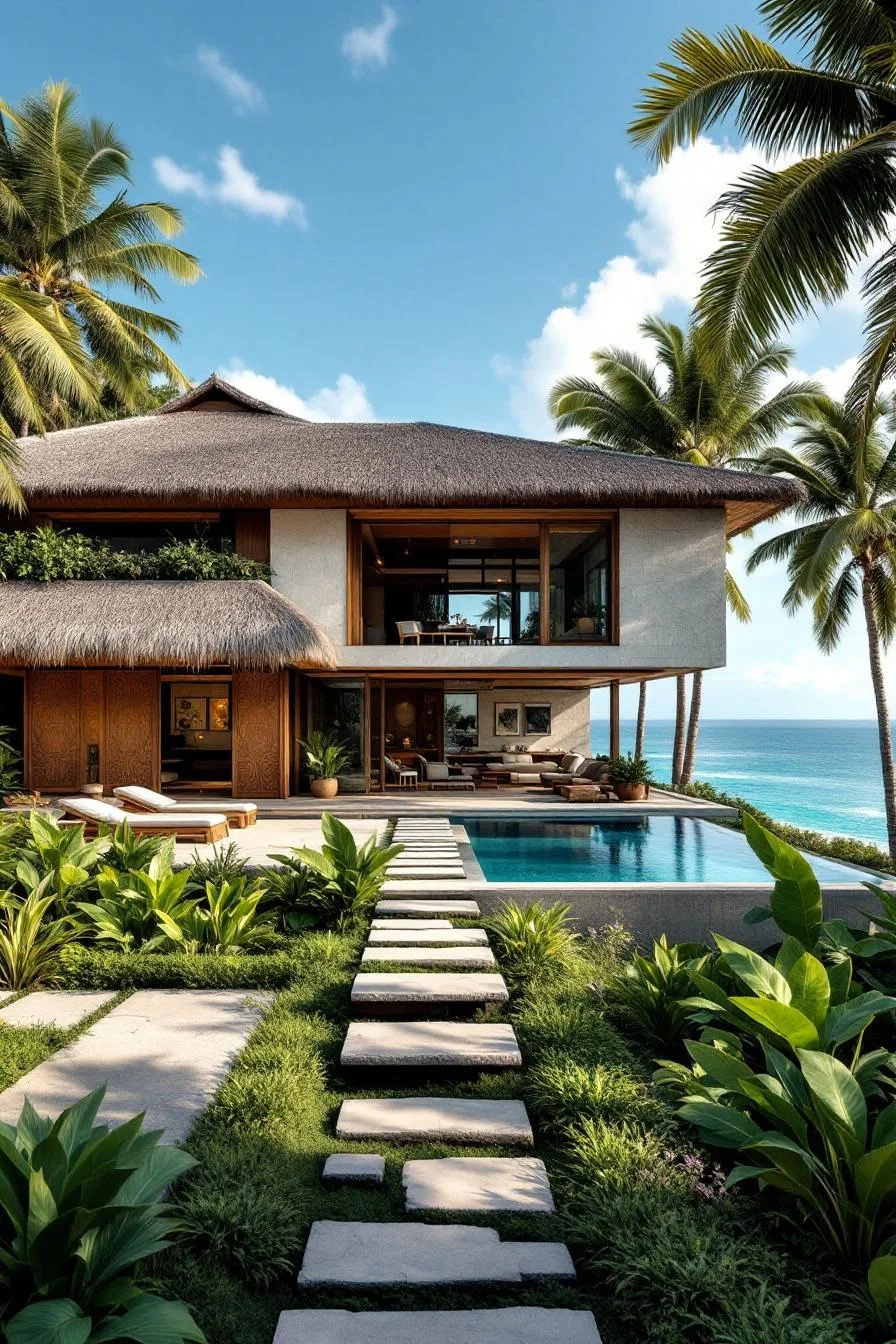 A Zen Tropical Oasis by the Sea