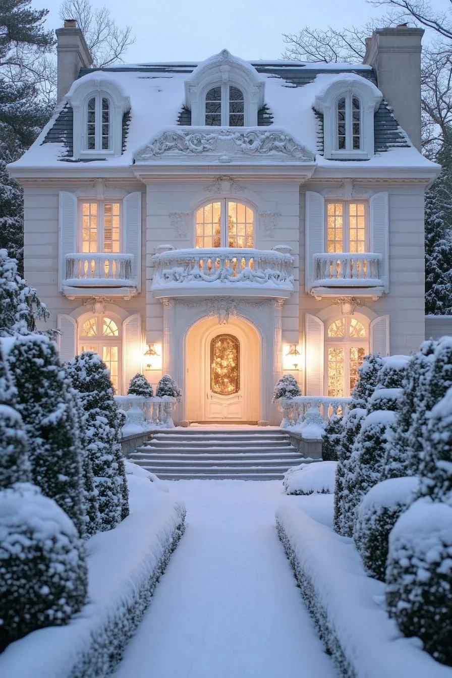 A Snow-Draped Dream Home