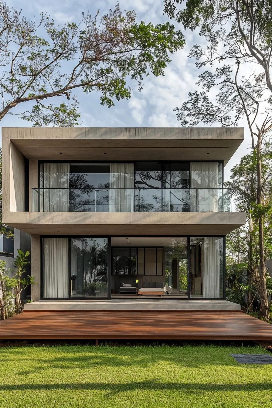 A Peaceful Geometric Thai Towpath Home
