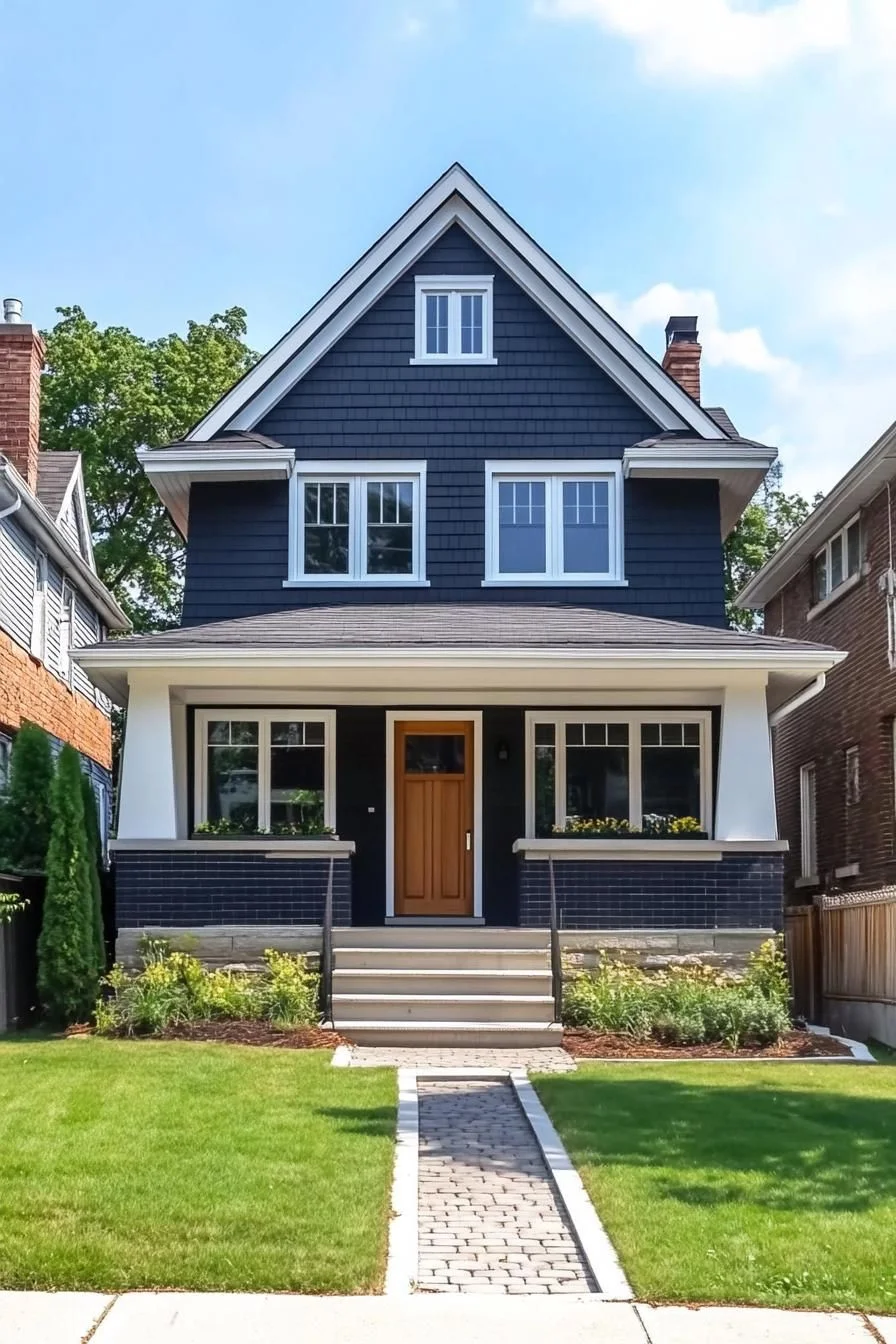 A Coastal House Dressed in Navy