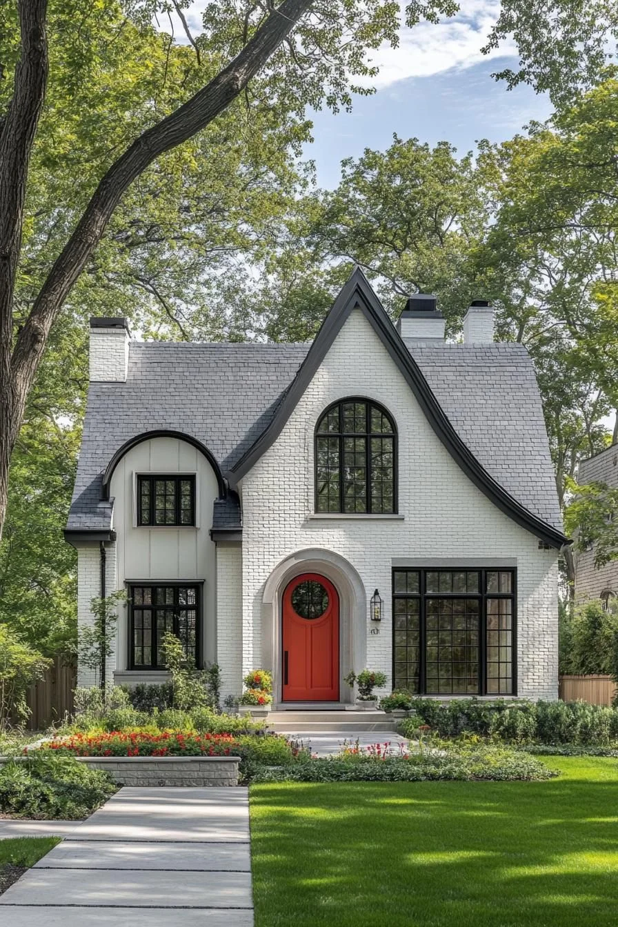 A Red Door Welcomes You Home