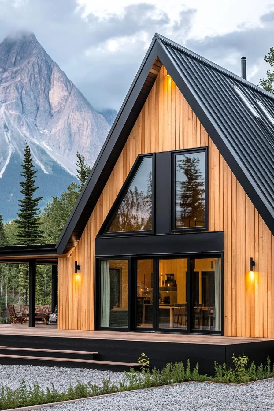 A Scandinavian Modern House Set Among Mountains