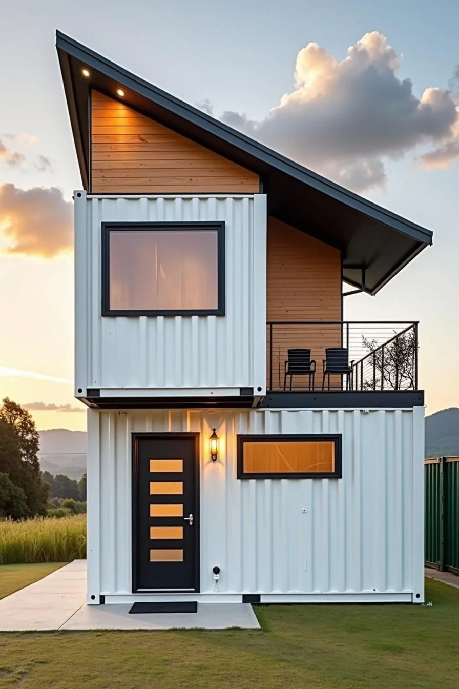 49) A Geometric Container Home Hideaway
