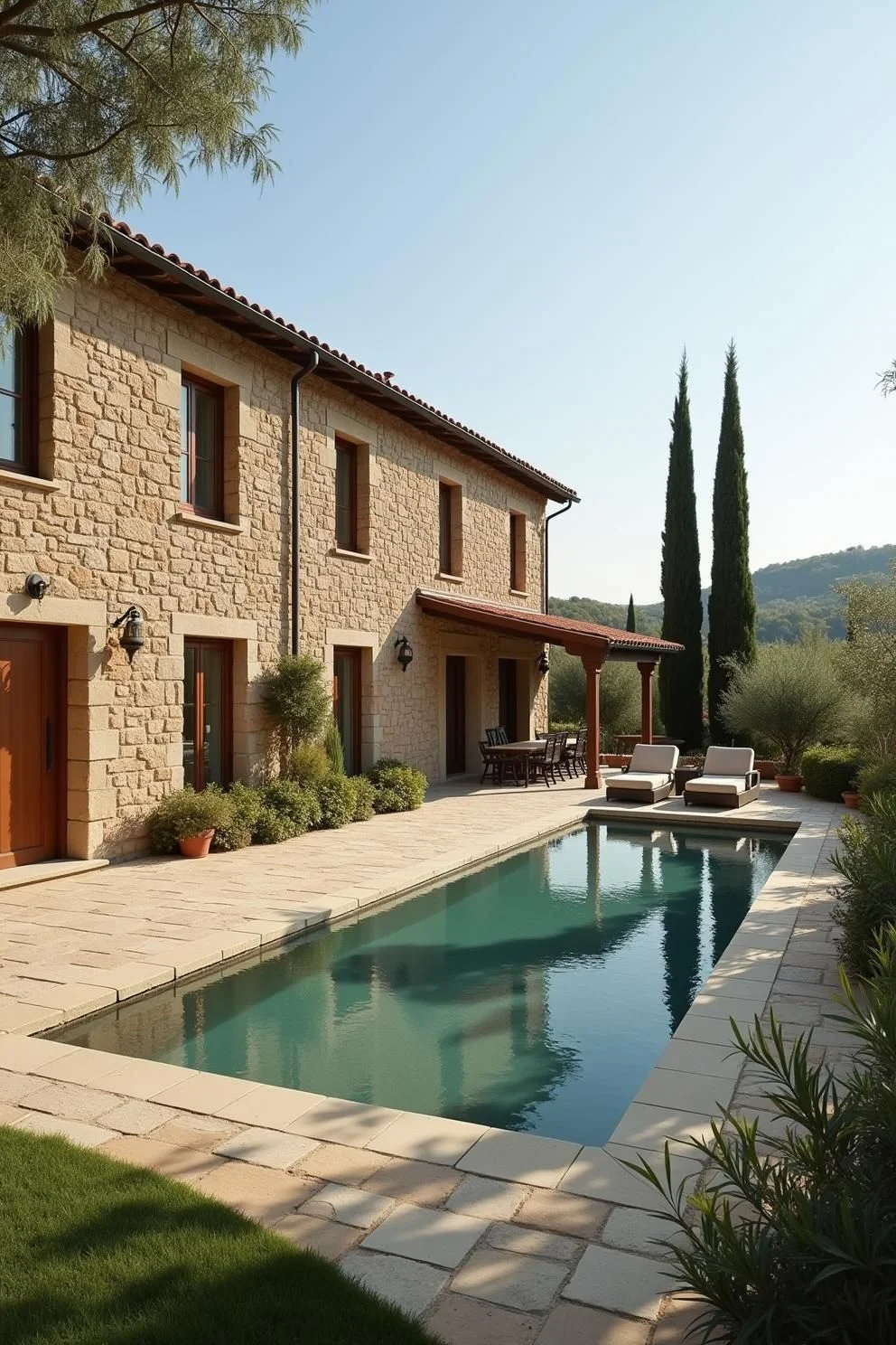 Peaceful Pool Setting in Tuscany