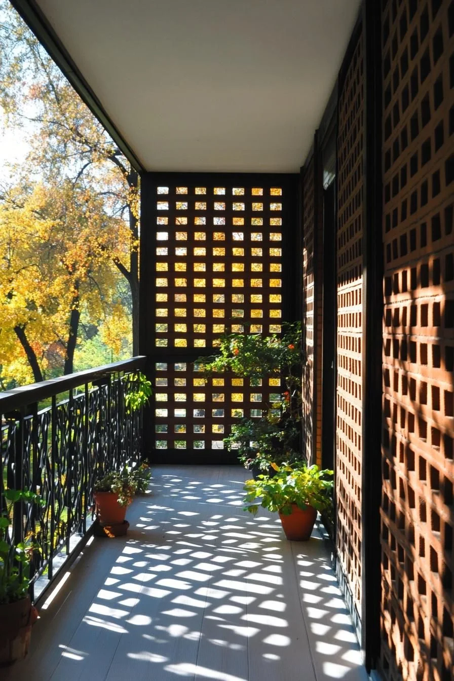 Patterned Brick Patio Design