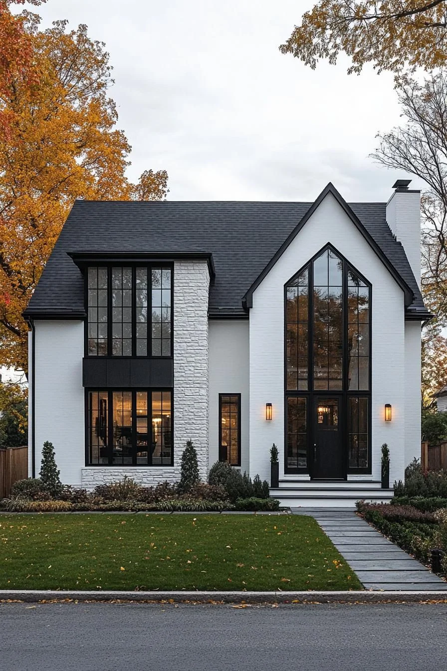 49) Ebony Edges Give This White House Style