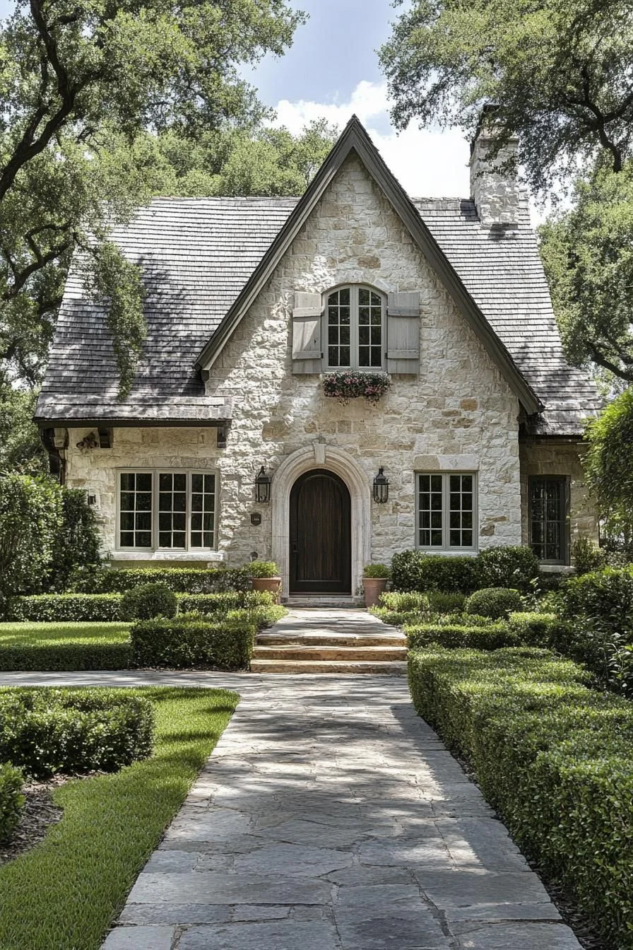 A Stone Cottage Playing Peek-a-Boo
