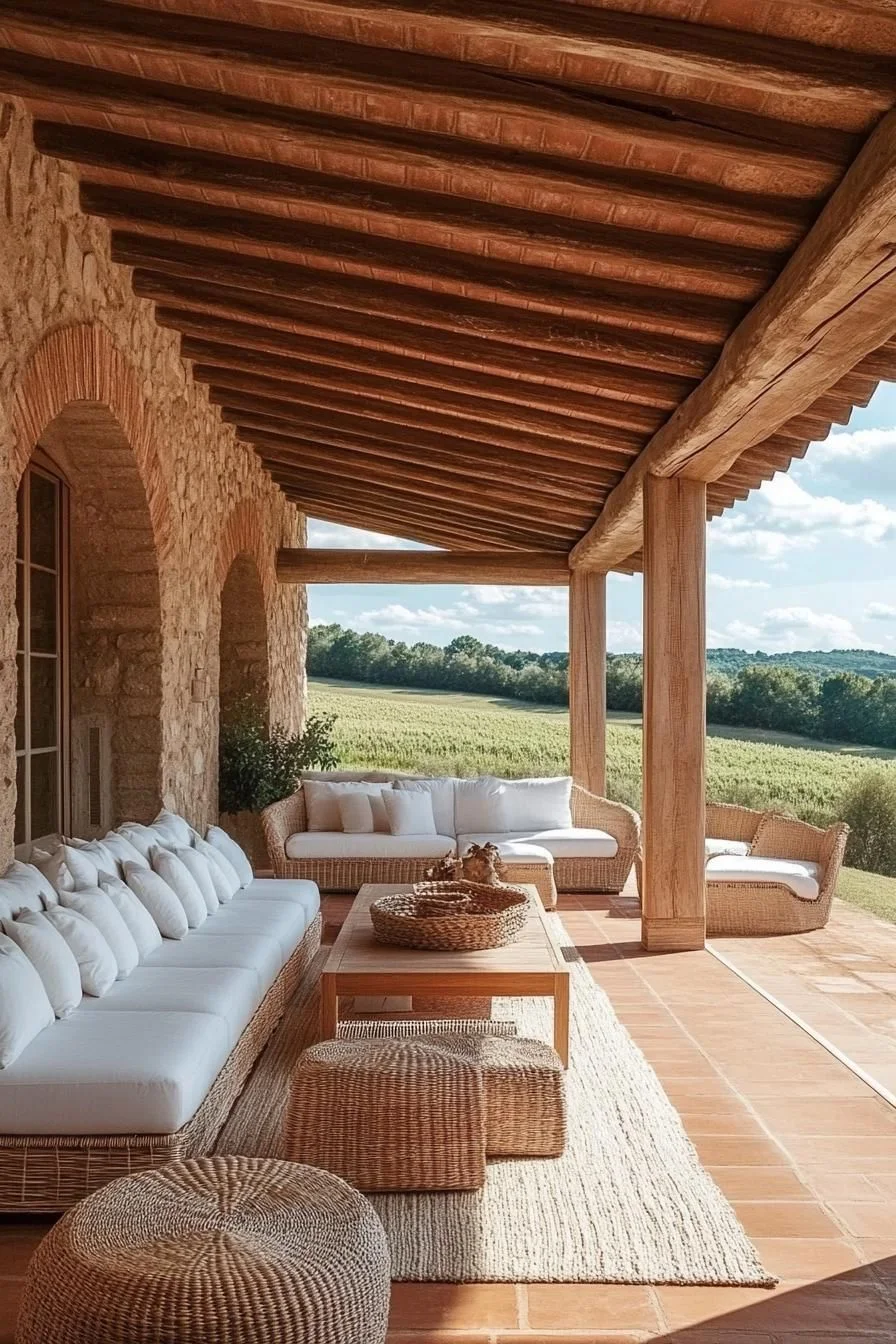 Terracotta Terrace: A Cozy Countryside Patio
