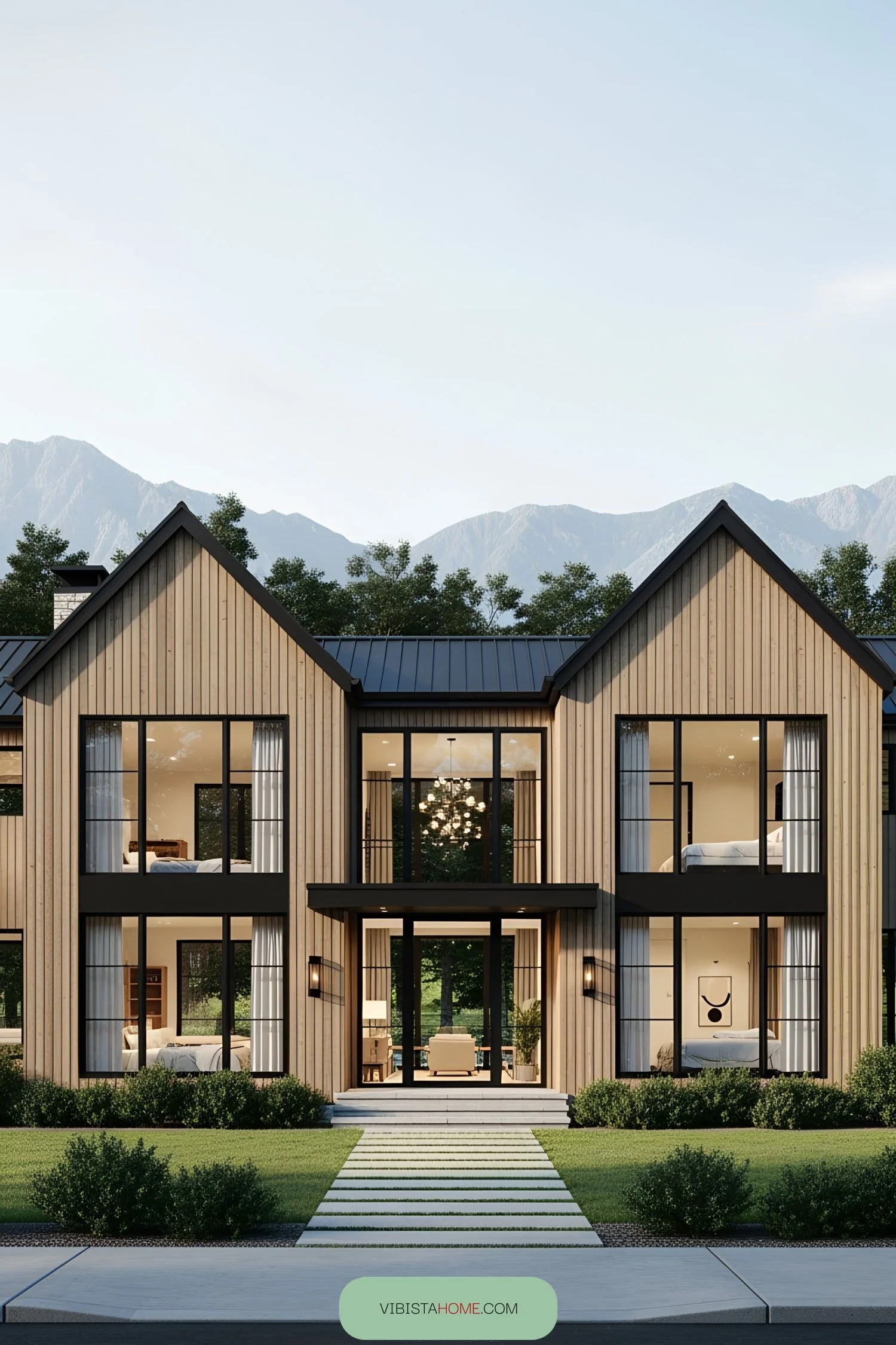 A Cozy Scandinavian Cabin with Mountain Views