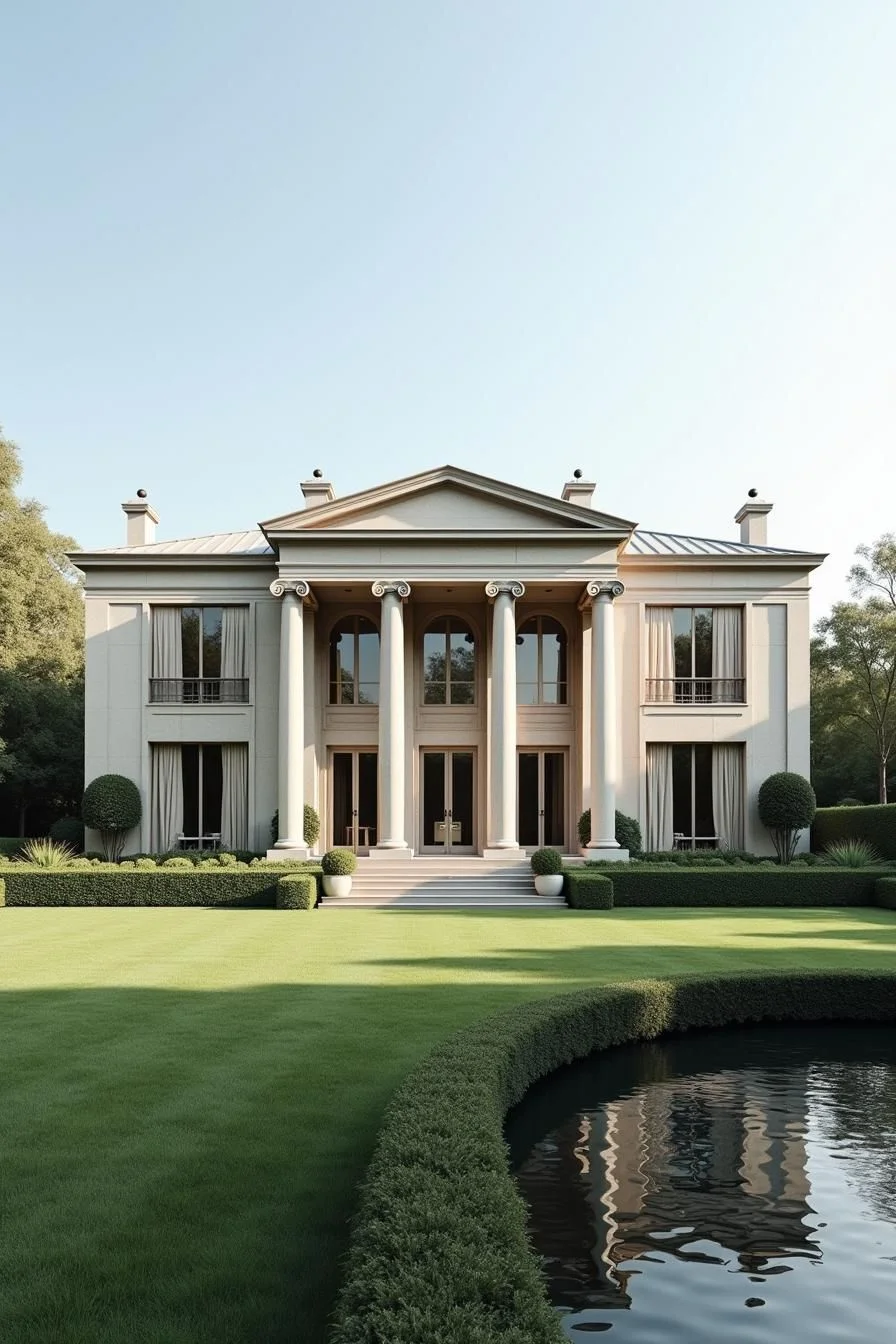 A Home Lined with Prestigious Pillars