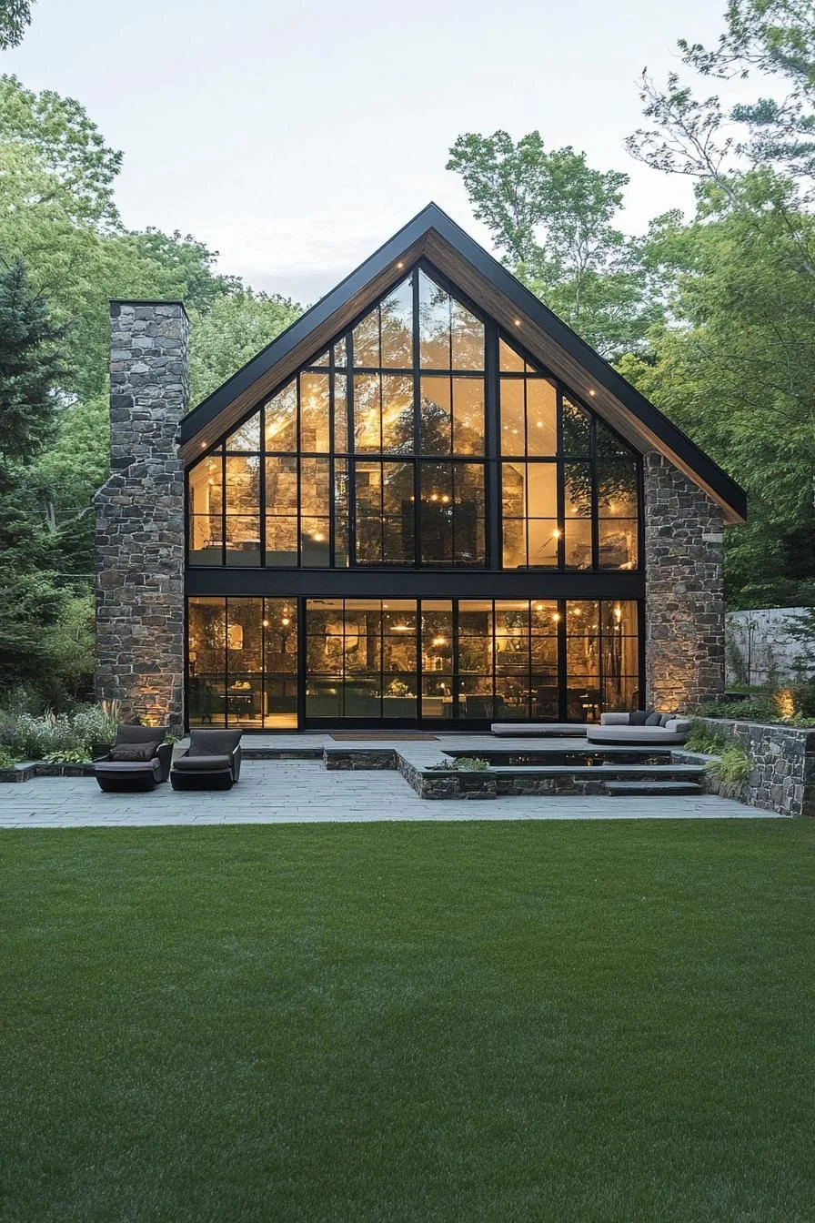 A Stone Barn's Modern Transformation