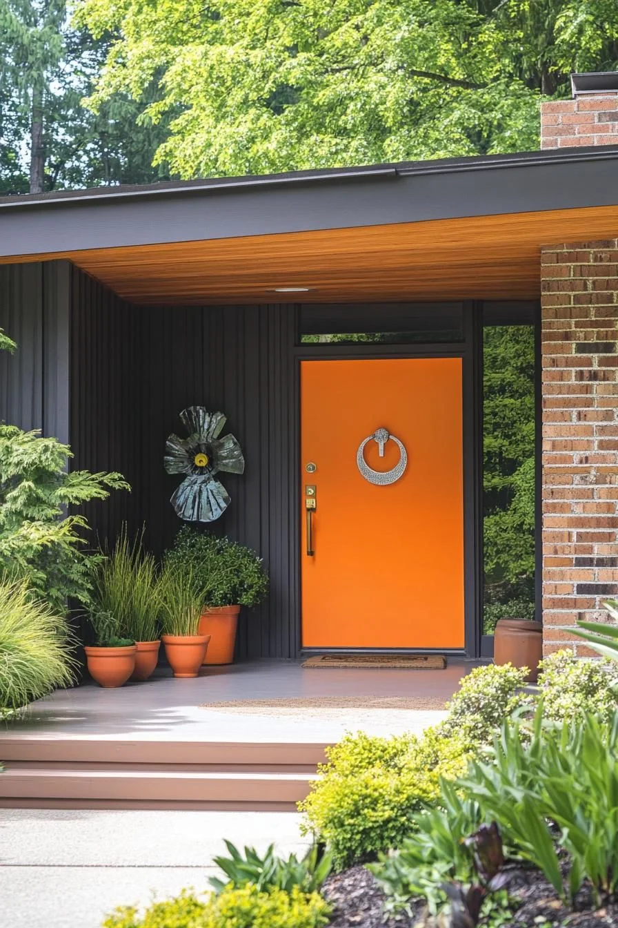 Bright Front Door With Vintage Knocker - photo 4