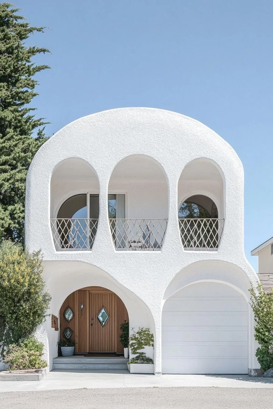Charming Curves on a Modern House