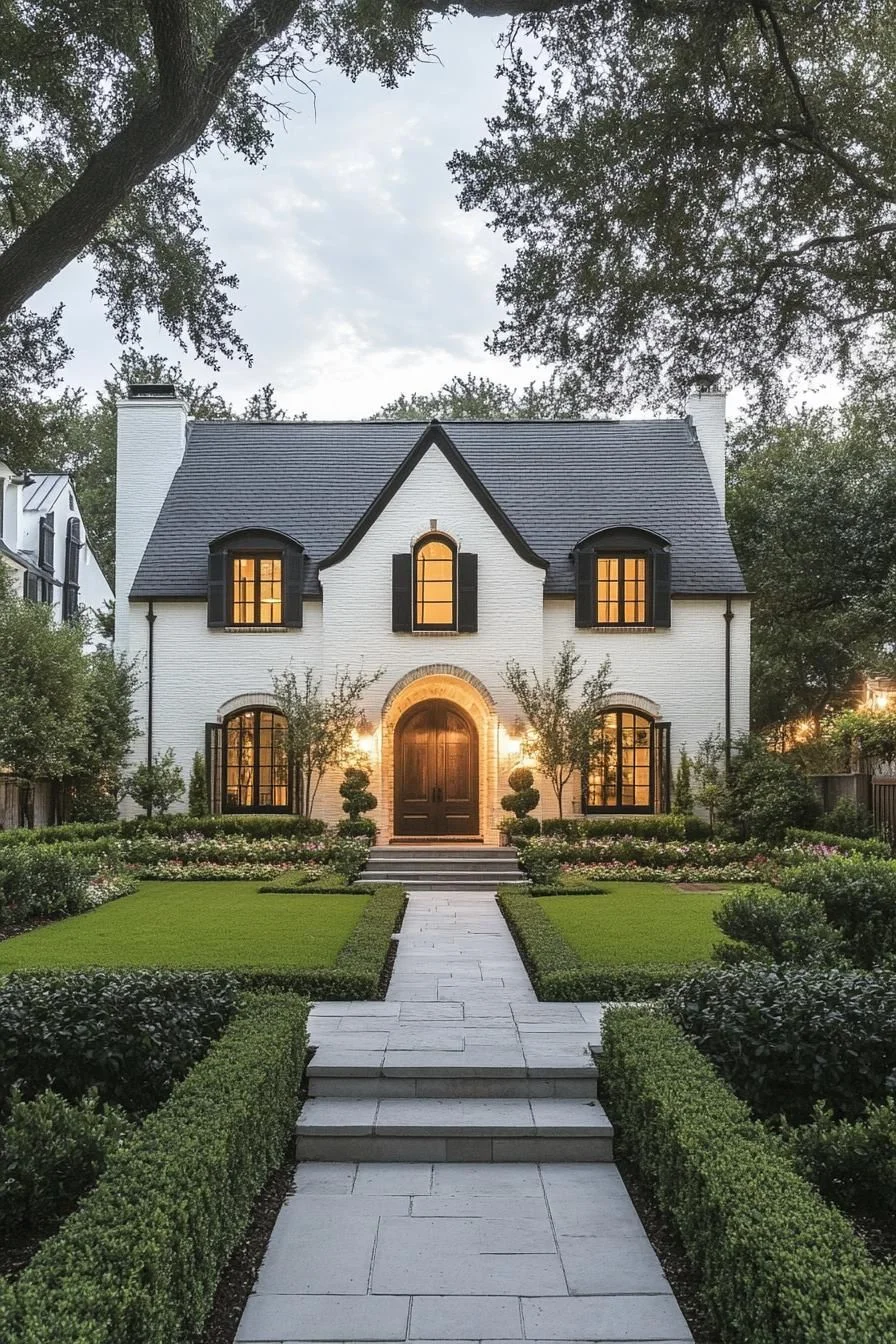 A Brick Cottage with a Fairy-Tale Glow
