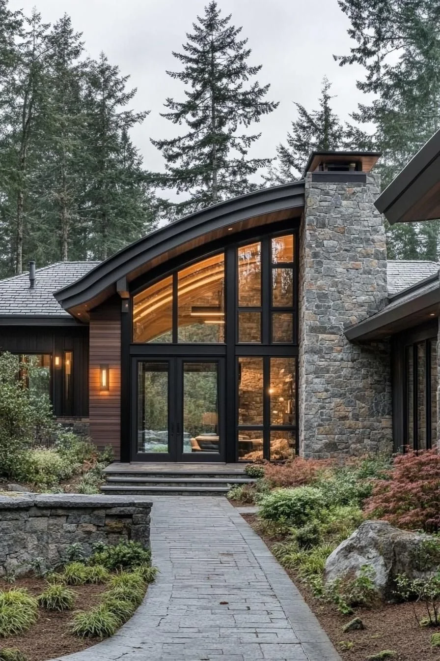 Serene Architecture Among the Trees