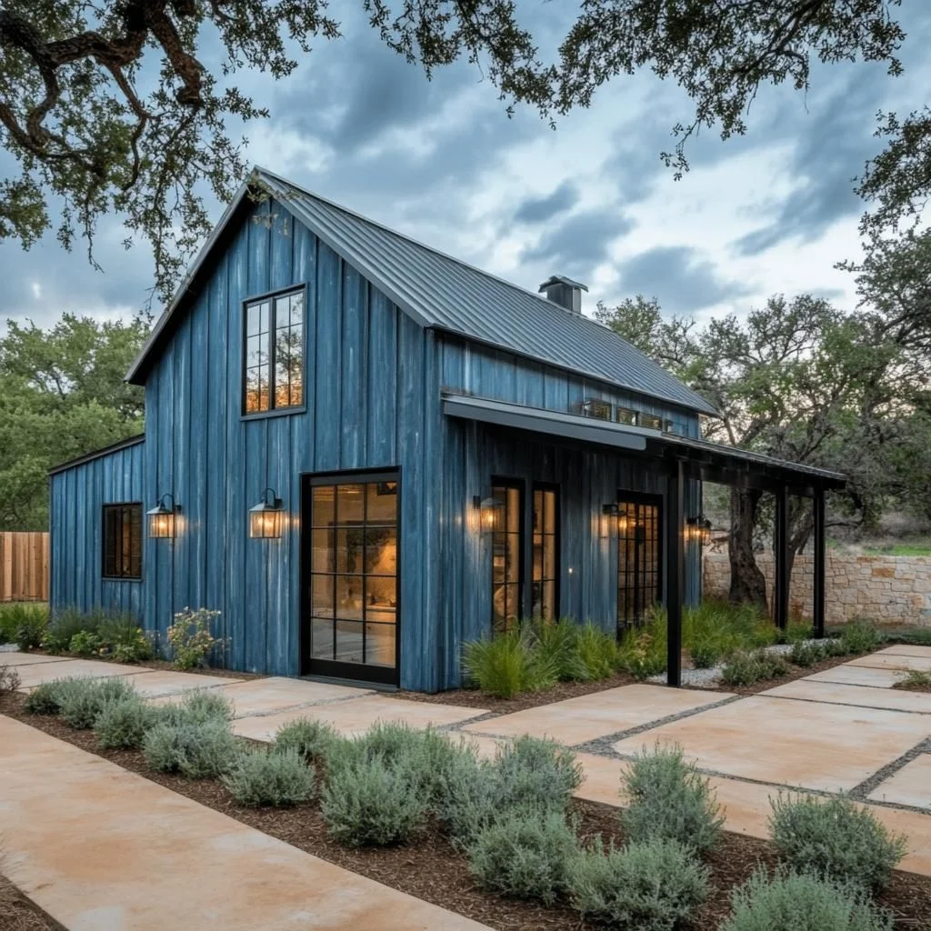 Rustic Charm Meets Steel Construction