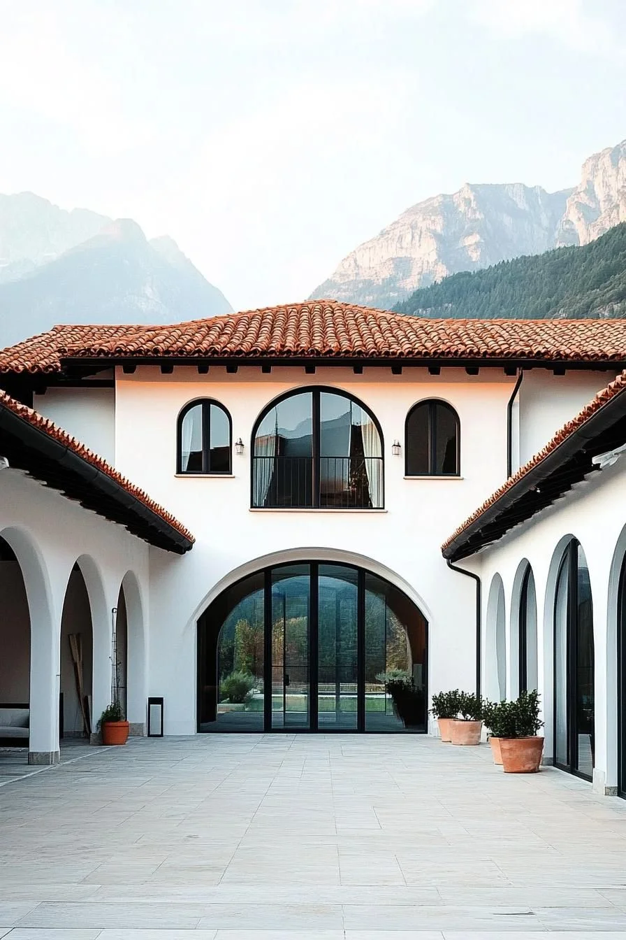 A Terracotta Villa Full of Arches