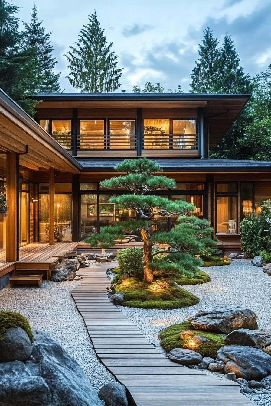 A Zen Retreat Built From Wood, Stone, and Sky