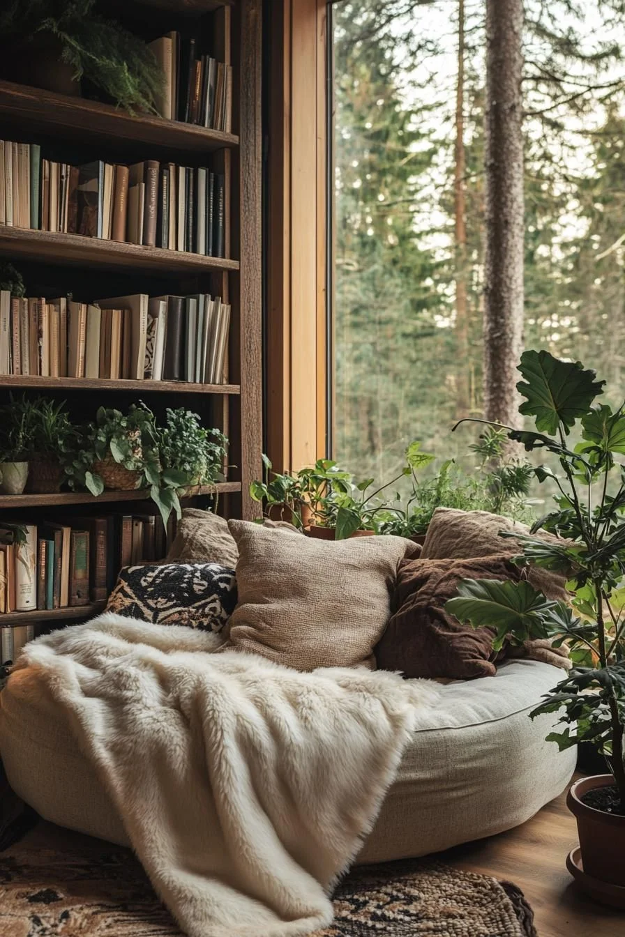Cozy Mountain Retreat Where Books Meet Nature