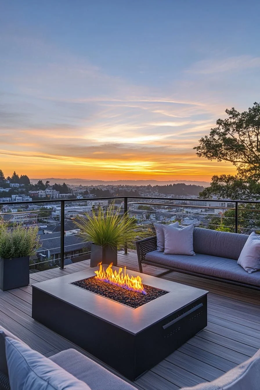 Sunset Views From the Rooftop