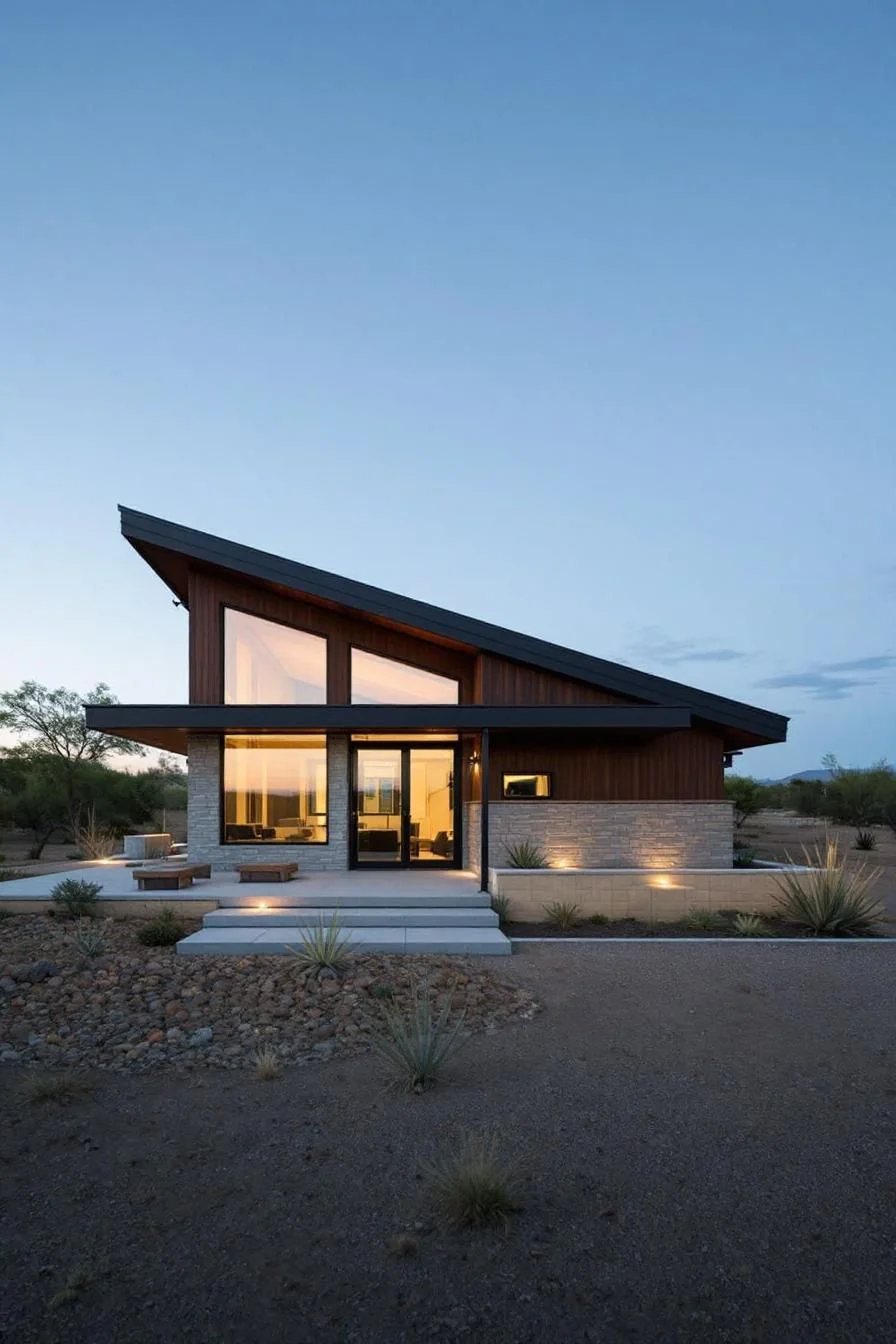 A Quiet Suburban Take on Skillion Roofs