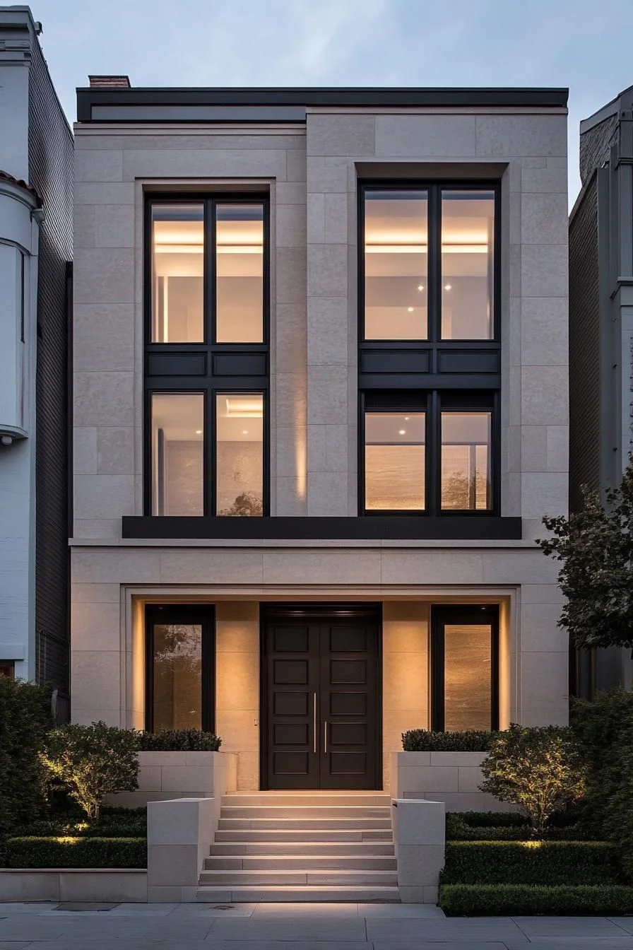 A Modern Neo-Classical Retreat Under the Stars