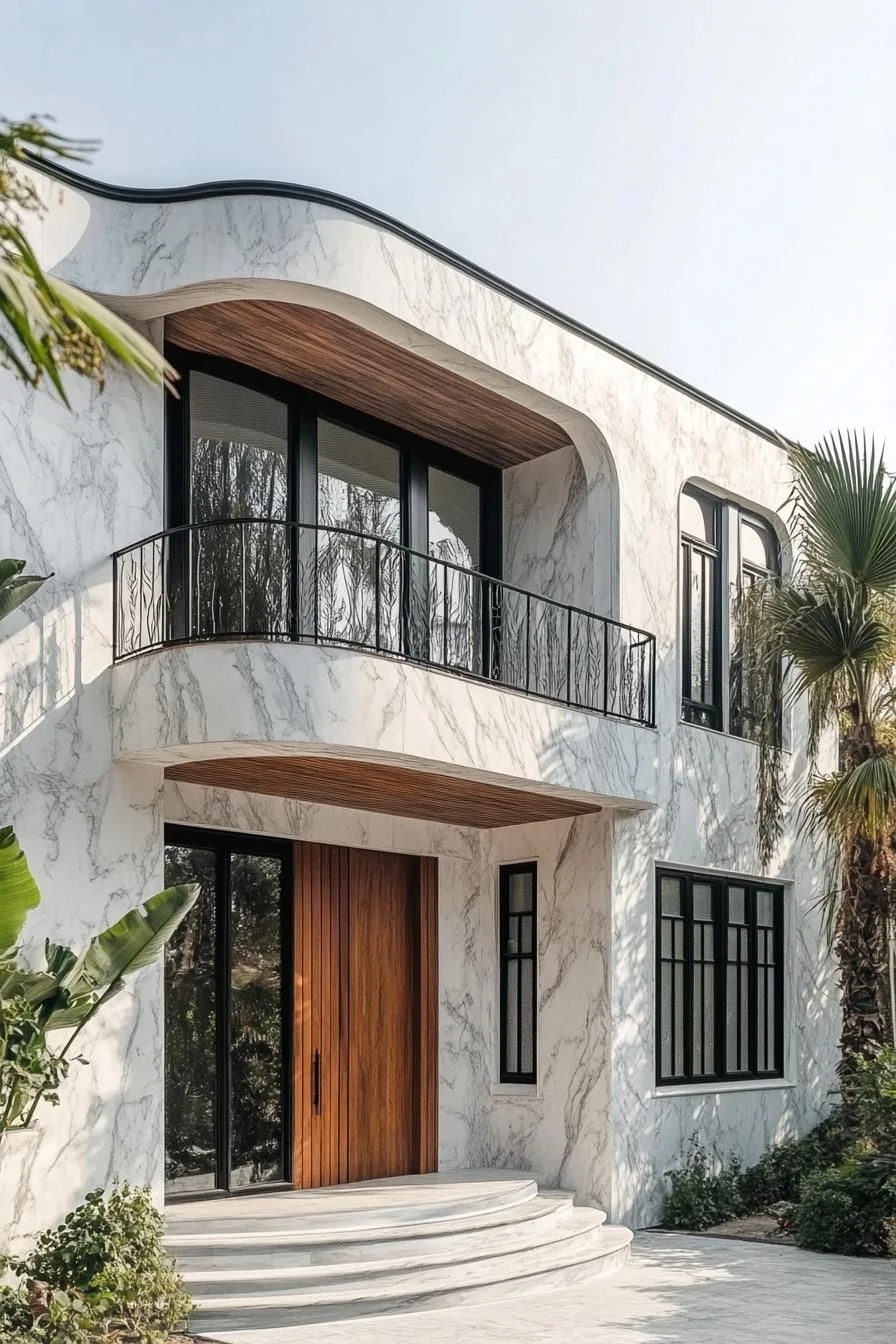 A Breezy Escape in Marble Waves