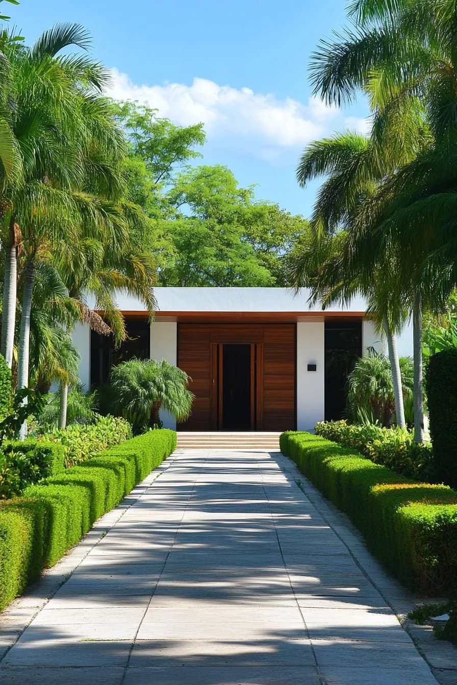 A Tropical Entrance Along the Pathway