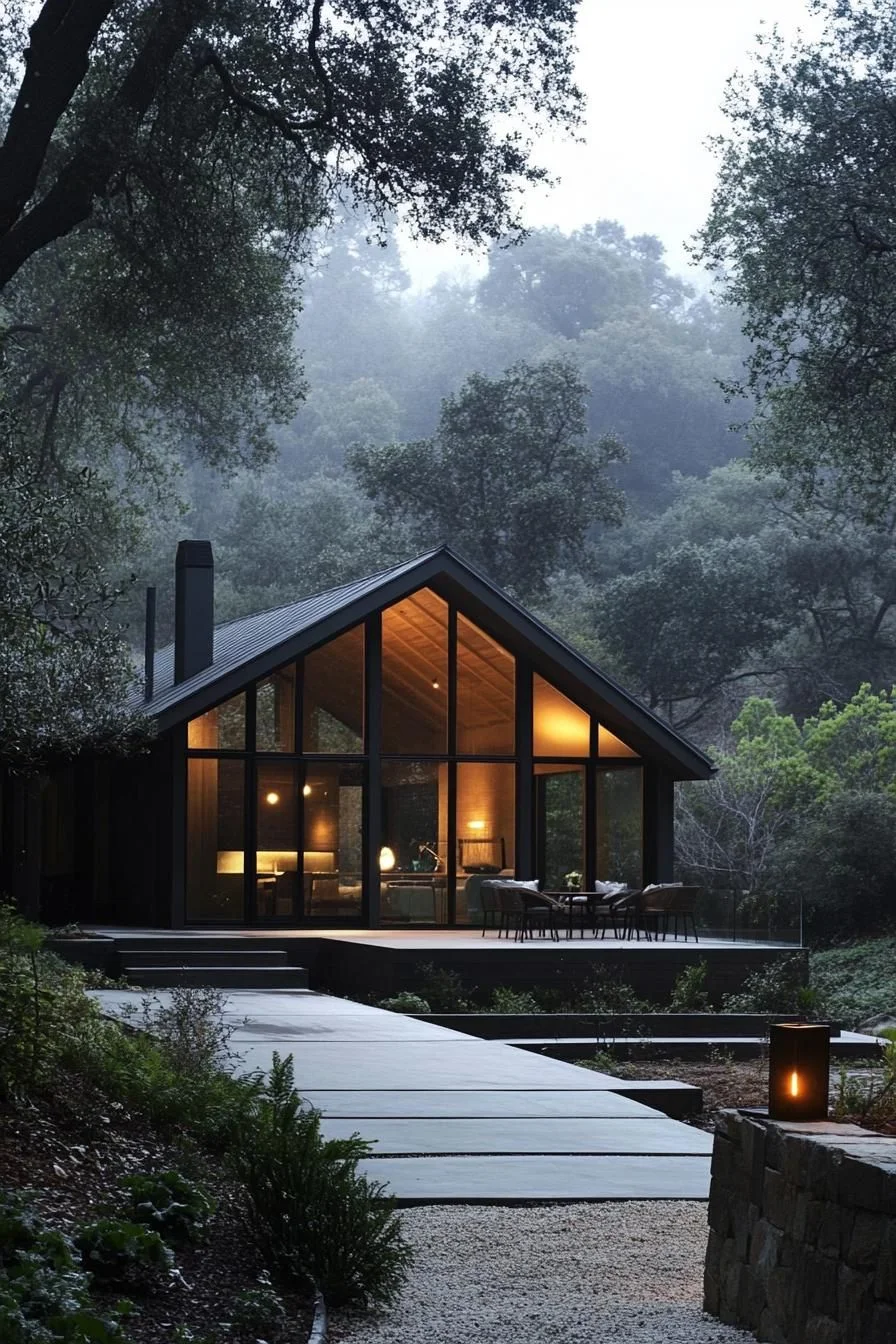 Wilderness Cabin with Playful Windows