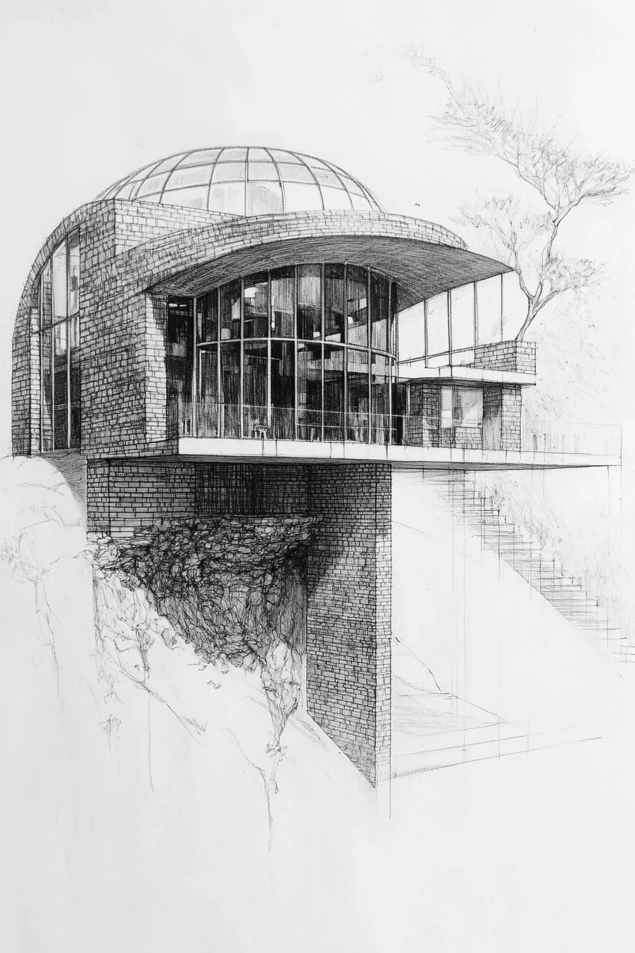 Cliffside House Design Inspired by Nature