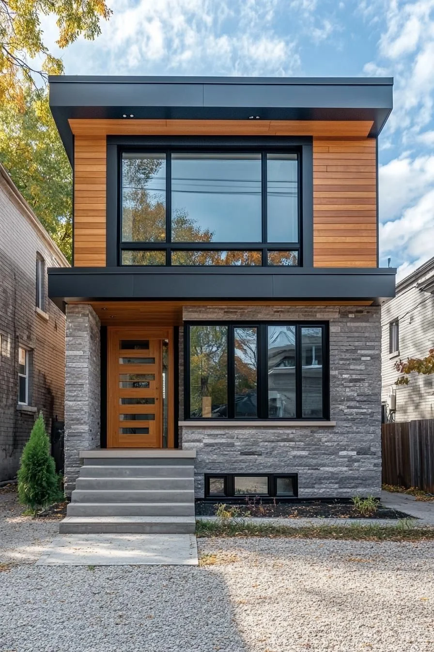 An Urban Cuboid with a Flat Roof