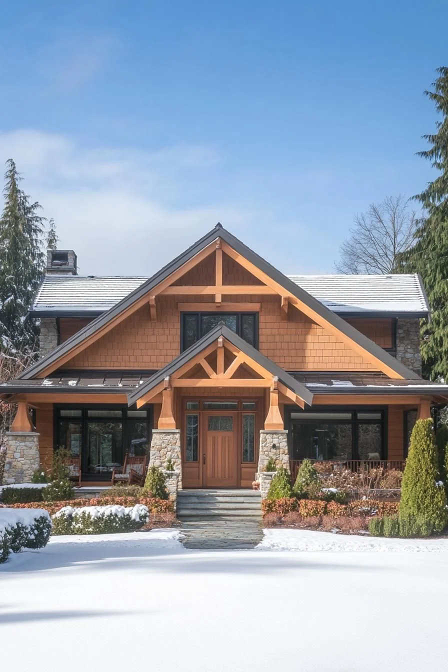 A Winter Craftsman Cottage Worth Seeing