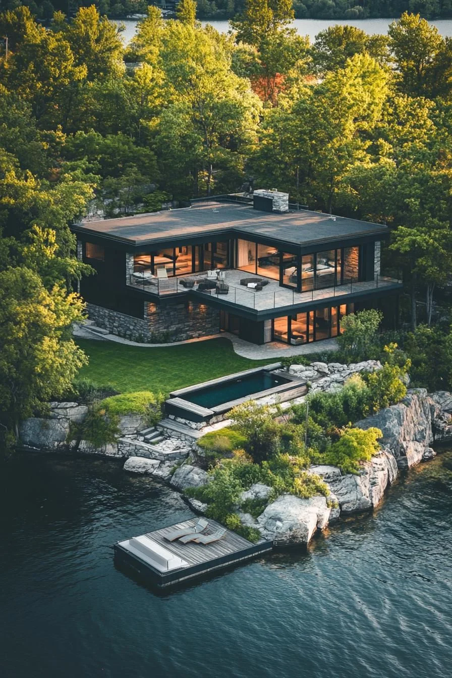Striking Modern Build on the Lakeshore
